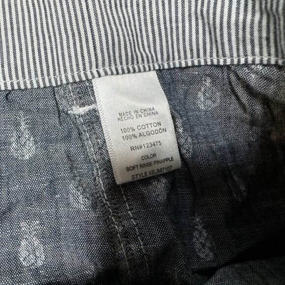 Keds Womens Soft Rinse Pineapple Print Skirt With Pockets & Adjustable Waist L - Picture 4 of 4